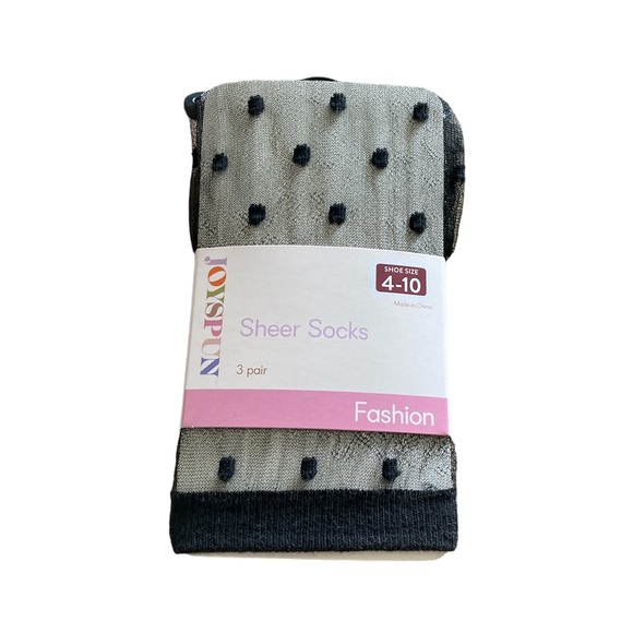 Joyspun Sheer Fashion Print Socks - Picture 2 of 6